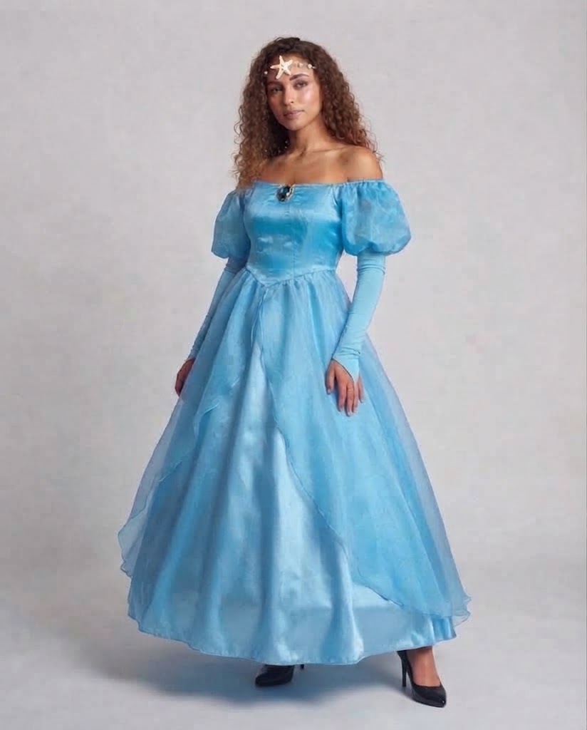 Ladies Enchanting Ball Gown with Shimmering Accents Fashion Glam