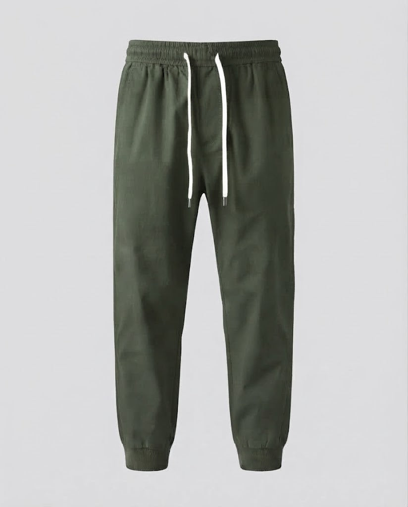 Men's Lightweight Elastic Jogger Pants with Drawstring and Ankle Hem Fashion Glam