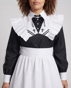 Women's costume dress with ruffle details and elegant accessories Fashion Glam