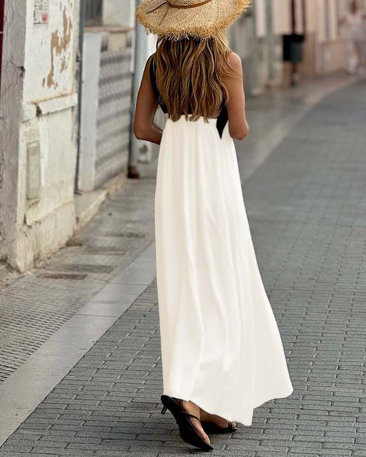 ROZENIA – CROSS NECK DRESS