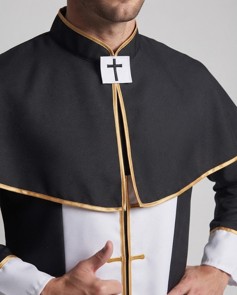 Men's Costume as Priest Fashion Glam