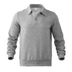Men's sweatshirt with zipper and jacquard pattern