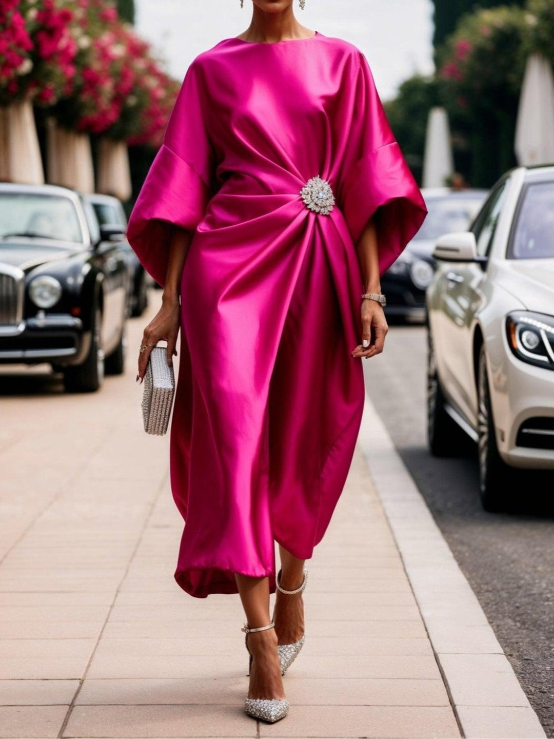 VIENNE – GLAMOUR DRAPED EVENING DRESS