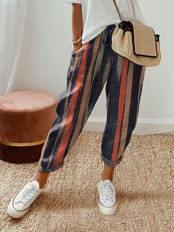 Fashion Glam | Casual Cotton Linen Pants for Women