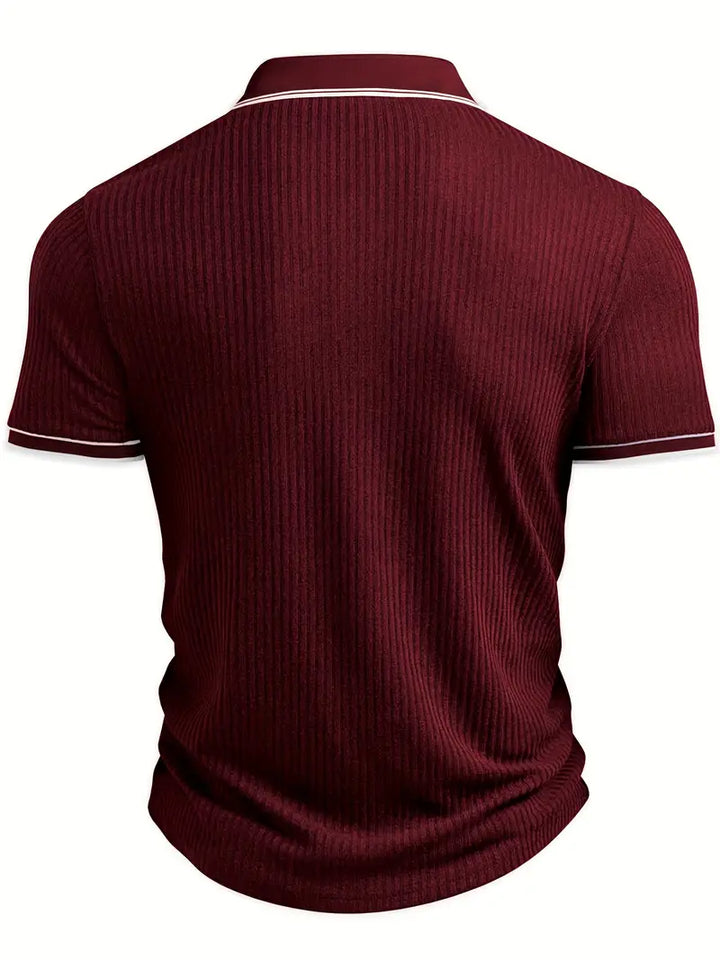 JASON – MODERN RIBBED POLO SHIRT