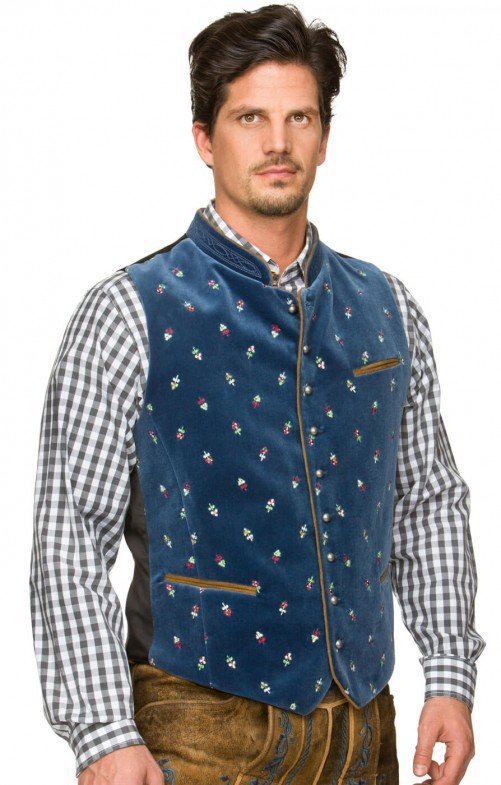 Men's traditional waistcoat with intricate embroidery Fashion Glam