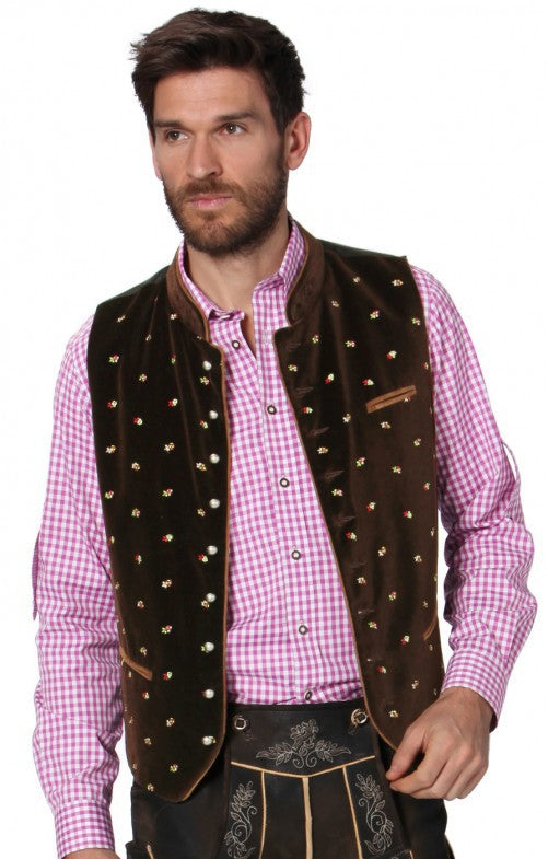 Men's traditional waistcoat with intricate embroidery Fashion Glam