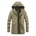 Men's Long Cut Field Parka with Soft Fleece Lining and Utility Pockets Fashion Glam