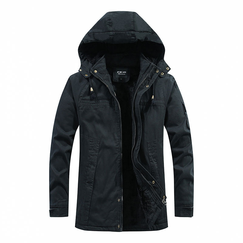 Men's Long Cut Field Parka with Soft Fleece Lining and Utility Pockets Fashion Glam