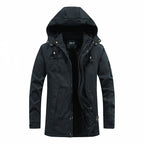 Men's Long Cut Field Parka with Soft Fleece Lining and Utility Pockets Fashion Glam