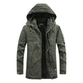 Men's Long Cut Field Parka with Soft Fleece Lining and Utility Pockets Fashion Glam