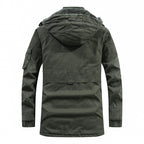 Men's Long Cut Field Parka with Soft Fleece Lining and Utility Pockets Fashion Glam