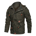 Men's Utility Parka with Teddy Lining and Multiple Pockets Fashion Glam