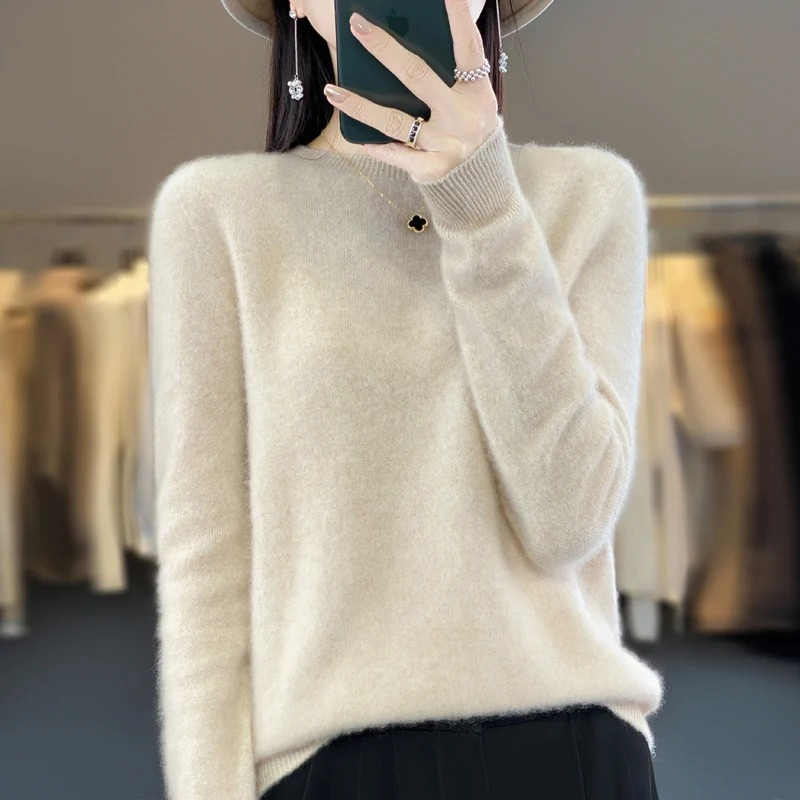 Fashion Glam | Cashmere Pullover Women Stylish Round Neck, Soft & Comfortable