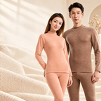 Thermal underwear set, padded, stand-up collar