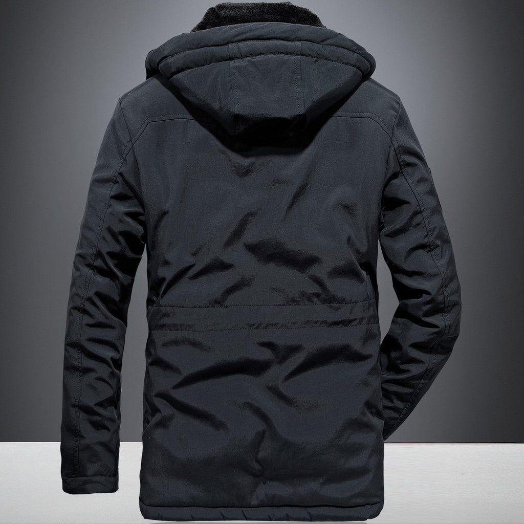 Men's military functional parka with teddy lining, hood, and multiple pockets Fashion Glam