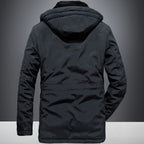 Men's military functional parka with teddy lining, hood, and multiple pockets Fashion Glam