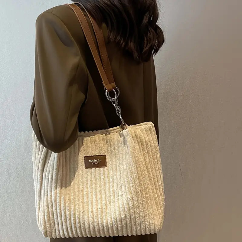 Nayeli – Elegant Corduroy Tote Bag