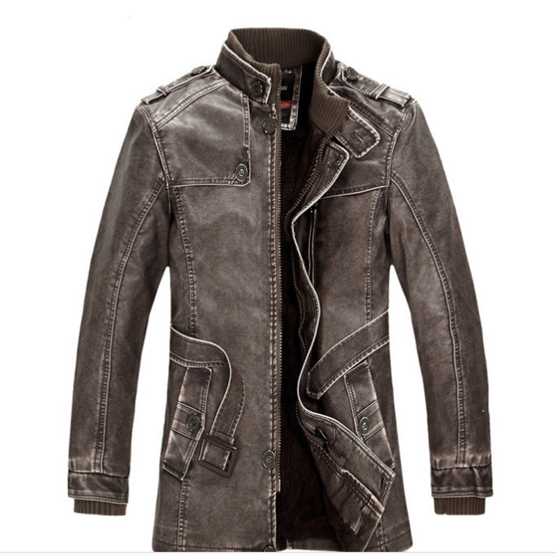 Men's Thermal Denim Parka with Sherpa Lining, High Collar and Multifunctional Pockets Fashion Glam