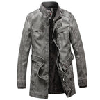 Men's Thermal Denim Parka with Sherpa Lining, High Collar and Multifunctional Pockets Fashion Glam
