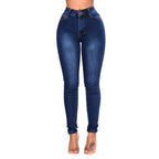 Ladies High-Rise Sculpting Skinny Jeans with Shaping Hip Lift Fashion Glam