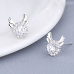 Women's earrings with sparkling crystals and playfully designed wings Fashion Glam