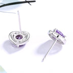 Women's earrings in heart-shaped design with sparkling zirconia Fashion Glam