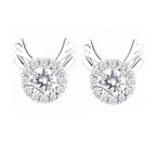 Women's earrings with sparkling crystals and playfully designed wings Fashion Glam
