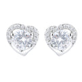 Women's earrings in heart-shaped design with sparkling zirconia Fashion Glam