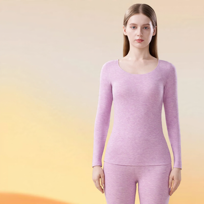 Women's Thermal Underwear Set, warming, Round Neck