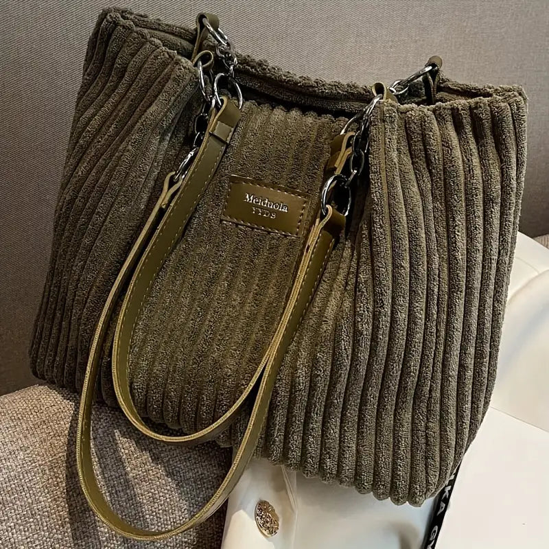 Nayeli – Elegant Corduroy Tote Bag