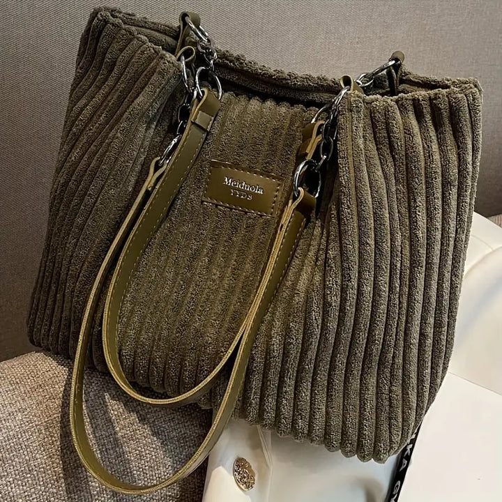 Nayeli – Elegant Corduroy Tote Bag