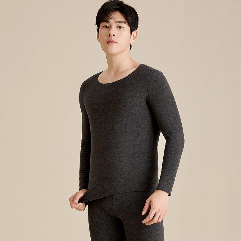 Men's thermal underwear, padded, warming, crew neck