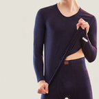 Thermal underwear set, Modal, Round neck