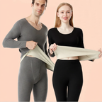Pair Thermal Underwear Set, V-Neck, Lined