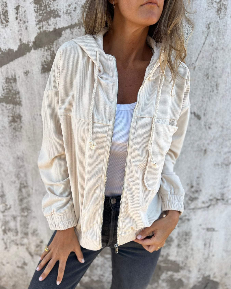 CLAIRE – CHIC RELAXED ZIP-UP JACKET