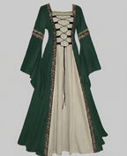 Women's historic fairy tale dress with elegant lacing design Fashion Glam