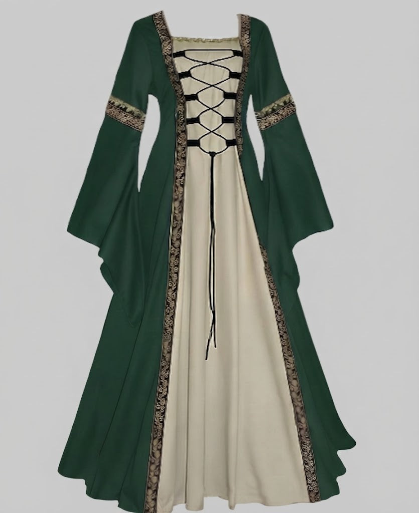 Women's historic fairy tale dress with elegant lacing design Fashion Glam
