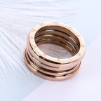 Fashion Glam | Titan steel Rose gold Ring