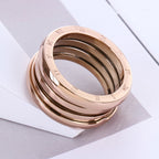 Fashion Glam | Titan steel Rose gold Ring