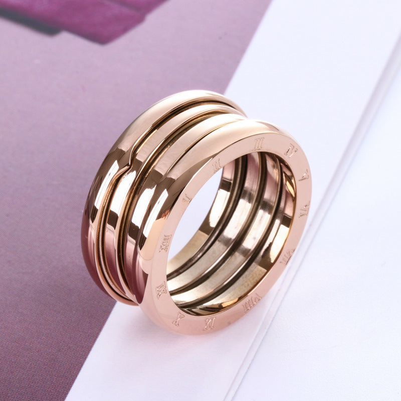 Fashion Glam | Titan steel Rose gold Ring