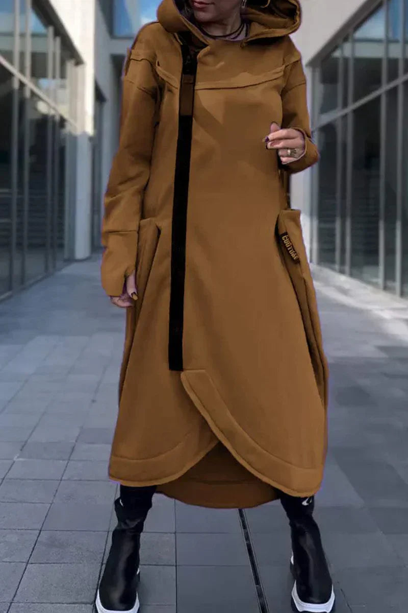 BEA– URBAN EDGE HOODED MAXI COAT