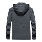 Men's Performance Softshell Jacket with Hood, Sealed Zippers and Reflective Sleeve Inserts Fashion Glam
