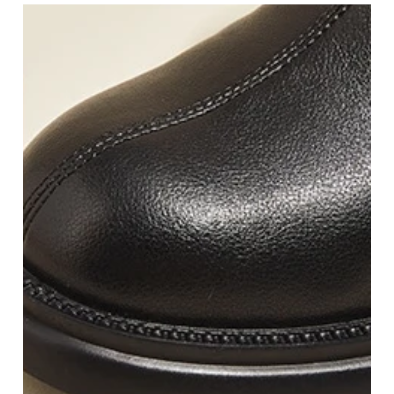 Women's Leather Ankle Boots with Back Zipper and Low Heel