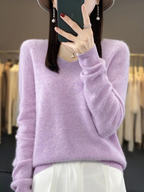 Fashion Glam | Cashmere Pullover Women Elegant V-neck, Soft & Comfortable