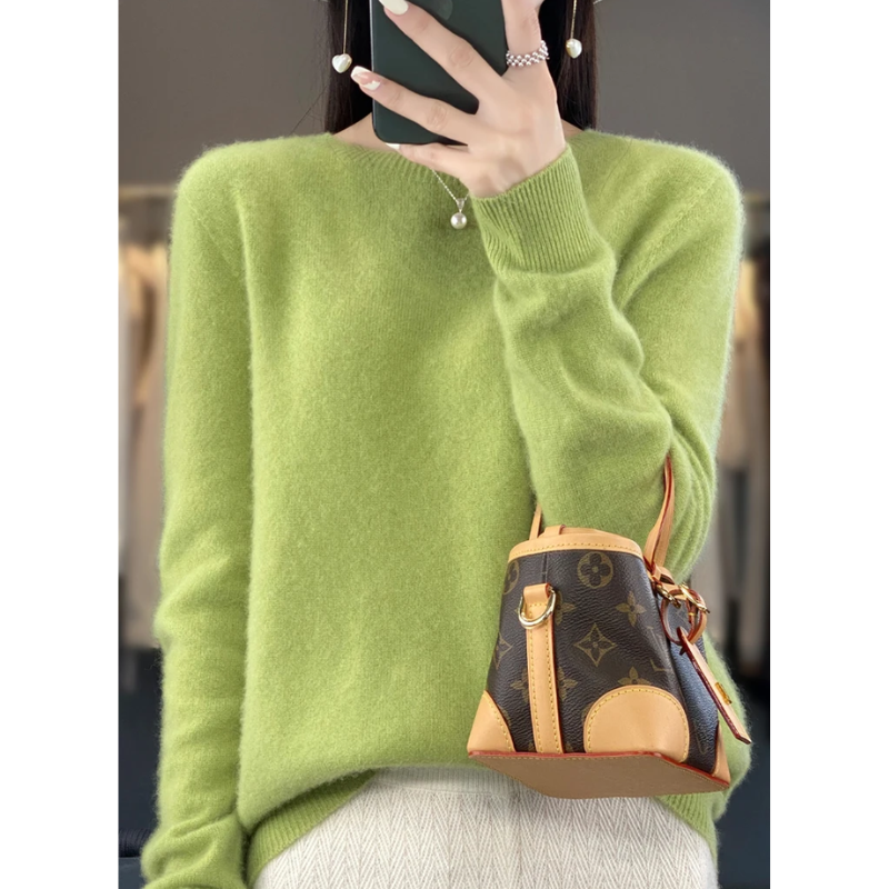 Fashion Glam | Cashmere Pullover Women Stylish Round Neck, Soft & Comfortable
