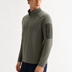 Functional sports shirt with half zip