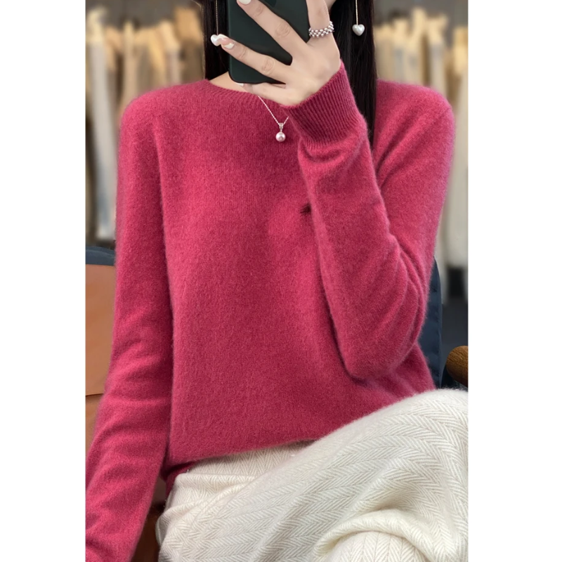Fashion Glam | Cashmere Pullover Women Stylish Round Neck, Soft & Comfortable
