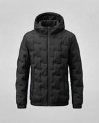 Men's Functional Quilted Jacket with Hood Fashion Glam