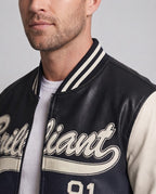 Men's Elegant Bomber Jacket with Embroidered Design Fashion Glam